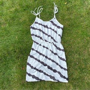 NWOT White + Black Dress / Swimsuit Cover-Up